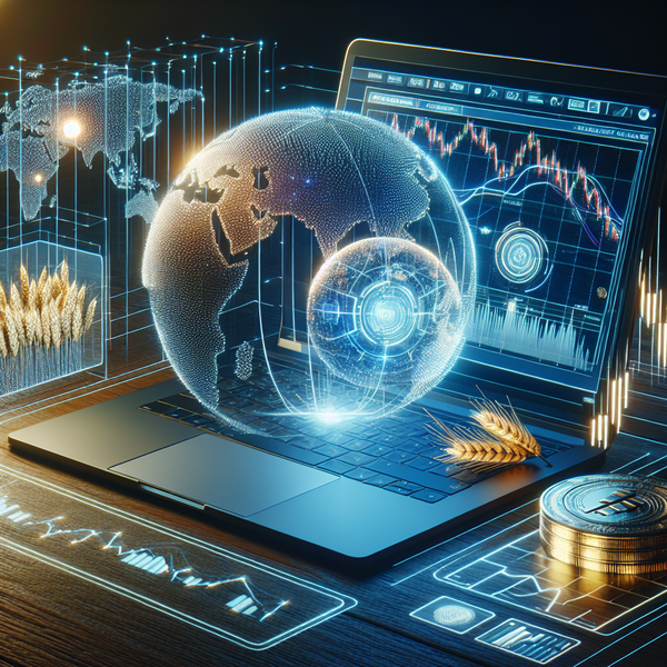 Graphic of computer related to managed futures