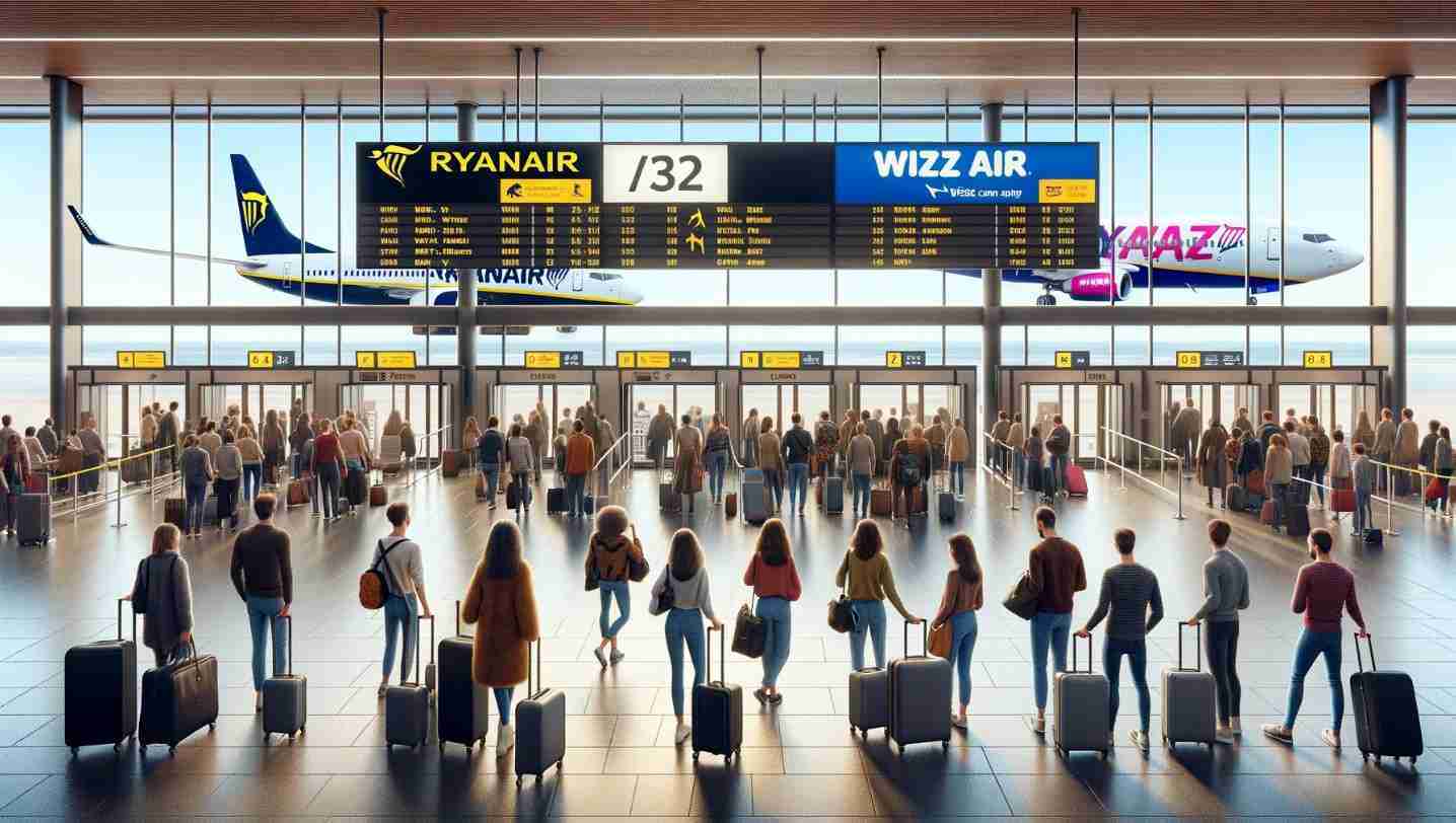 Ryanair and Wizz Air show rise in passenger numbers