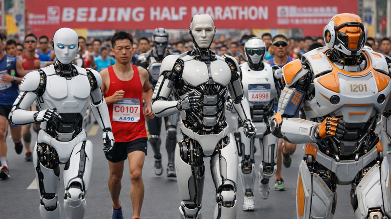 Honor's humanoid robot beats human world record to win Beijing half-marathon post image