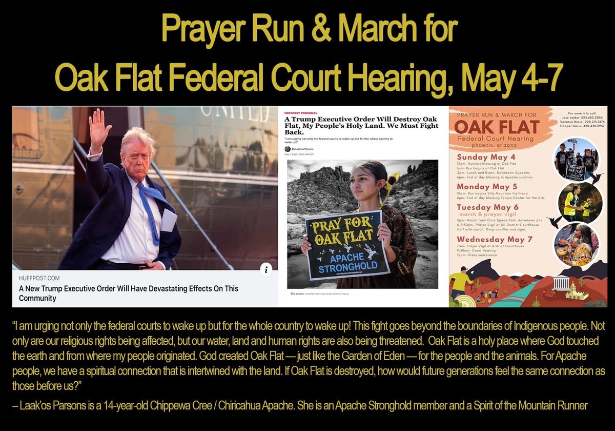 A Trump Executive Order Will Destroy Oak Flat, My People's Holy Land. We Must Fight Back.