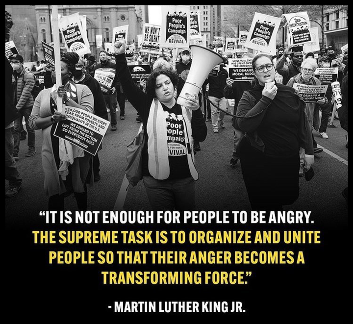 It's not enough for people to be angry . . .