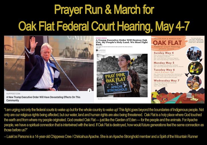 A Trump Executive Order Will Destroy Oak Flat, My People's Holy Land. We Must Fight Back.