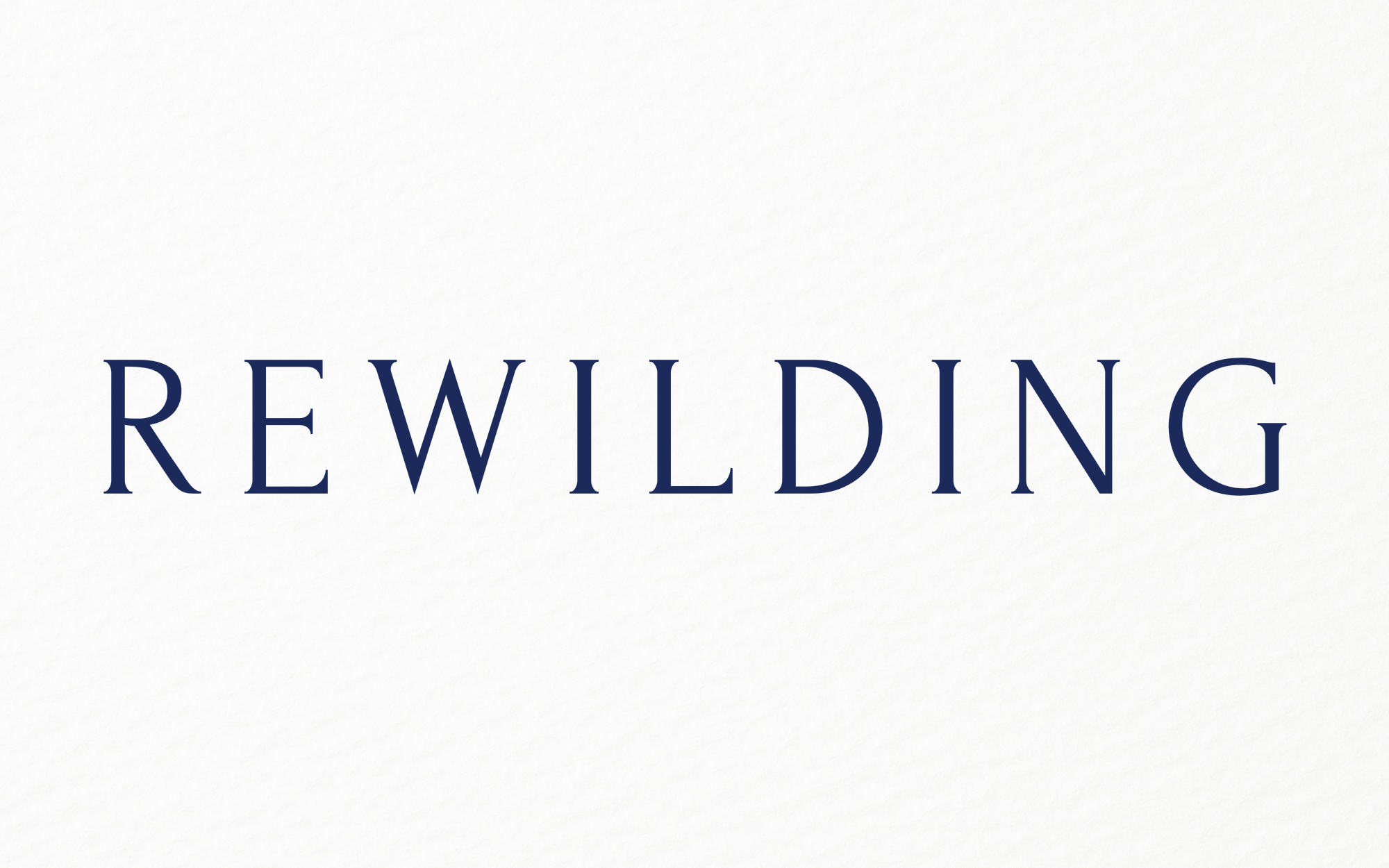 rewilding