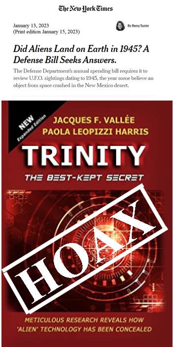 Crash Story: The Trinity UFO Crash Hoax
