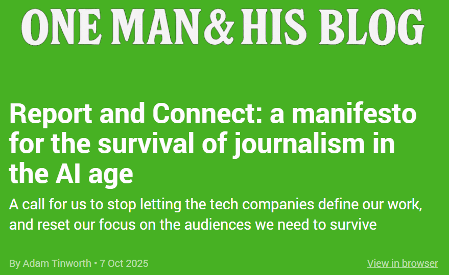Adam Tinworth: The Challenge for Journalists Today