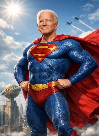 A person in a superhero garment