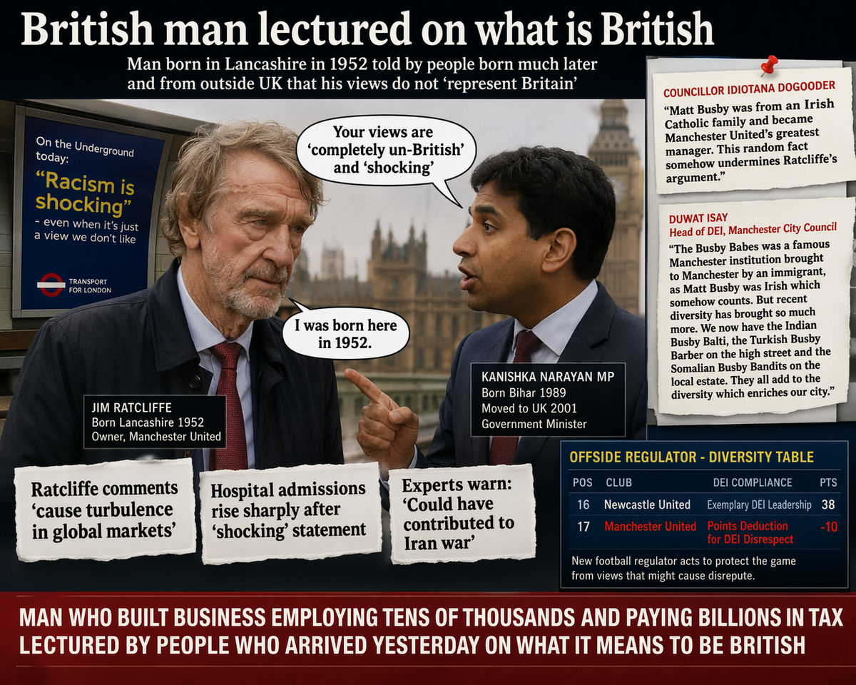 British born man lectured on what is British