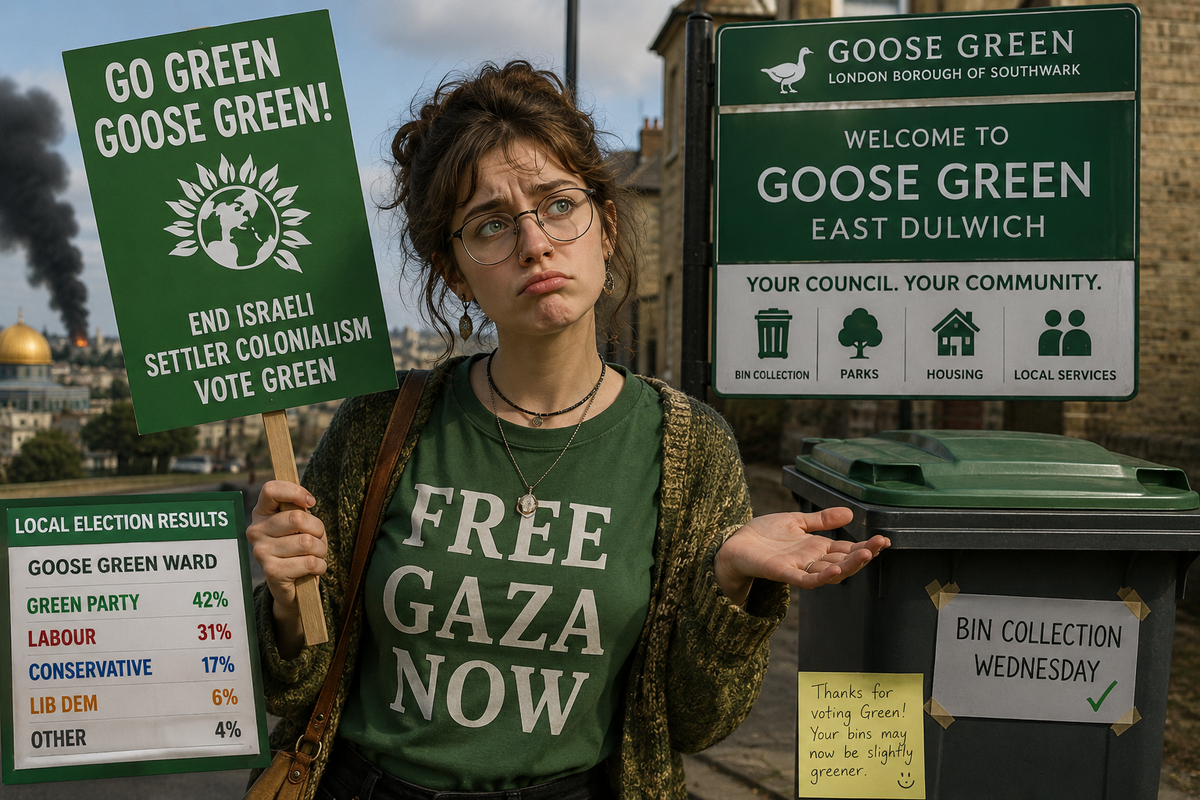 Voter perplexed that Israel still exists after Green council win
