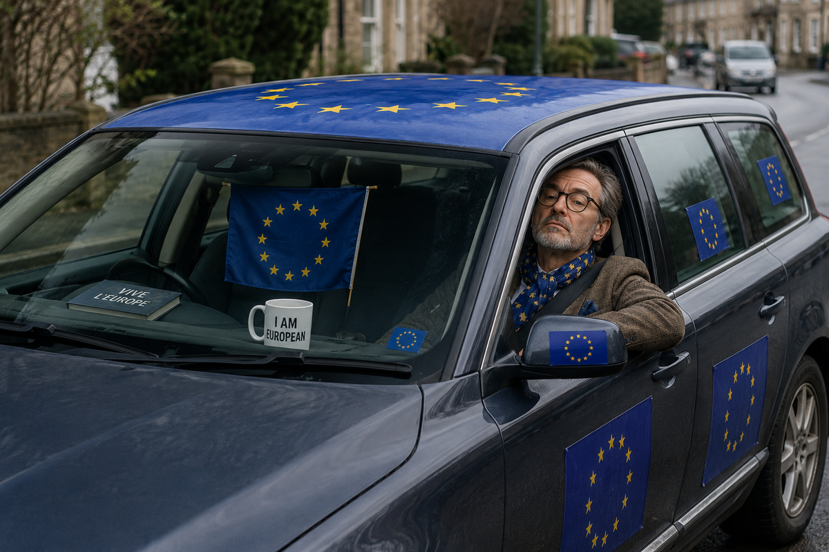 Anti-Brexit campaigners adopt ‘Drive Right’ as new form of direct action