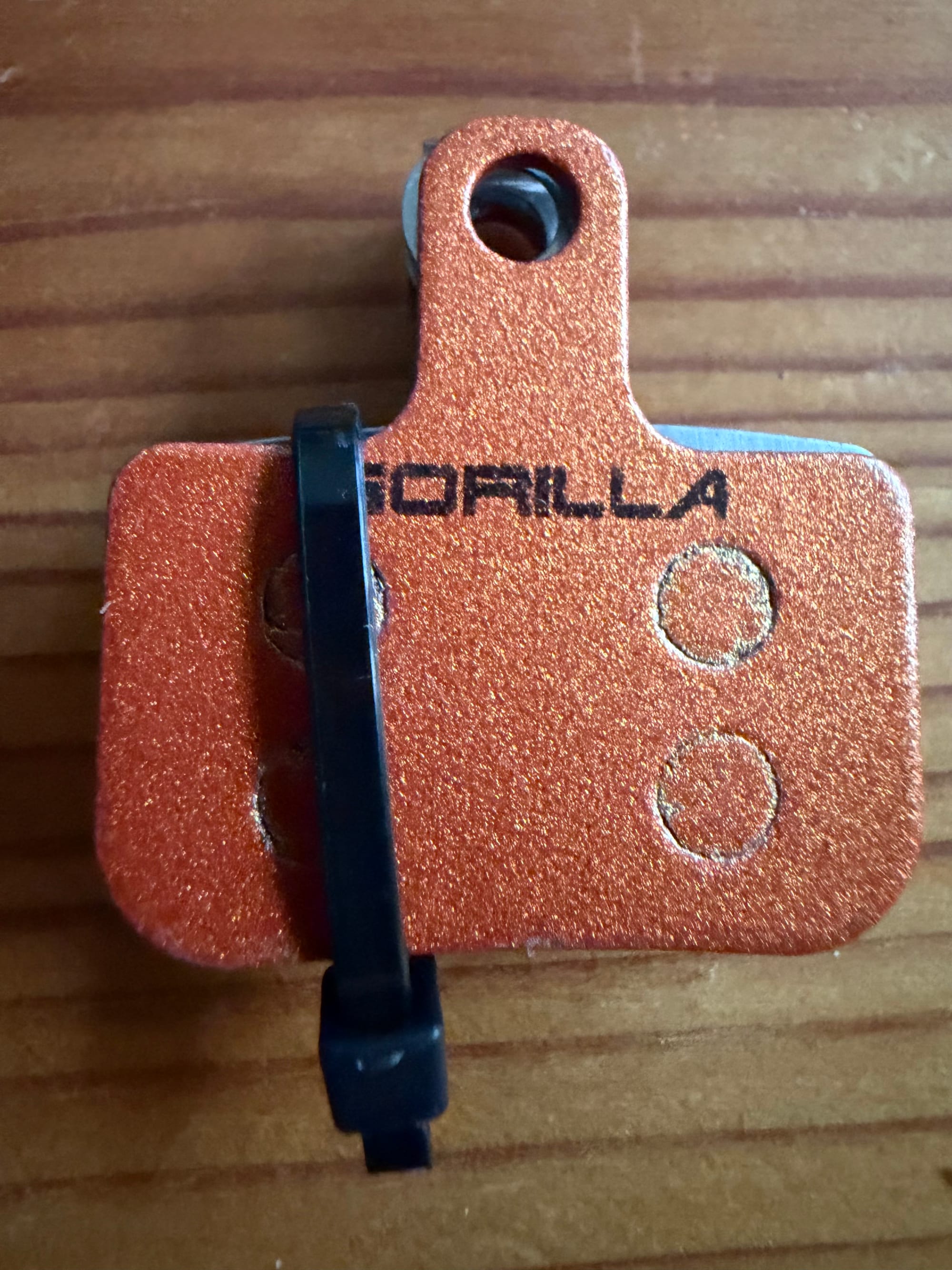 The two pads securely held by a zip tie