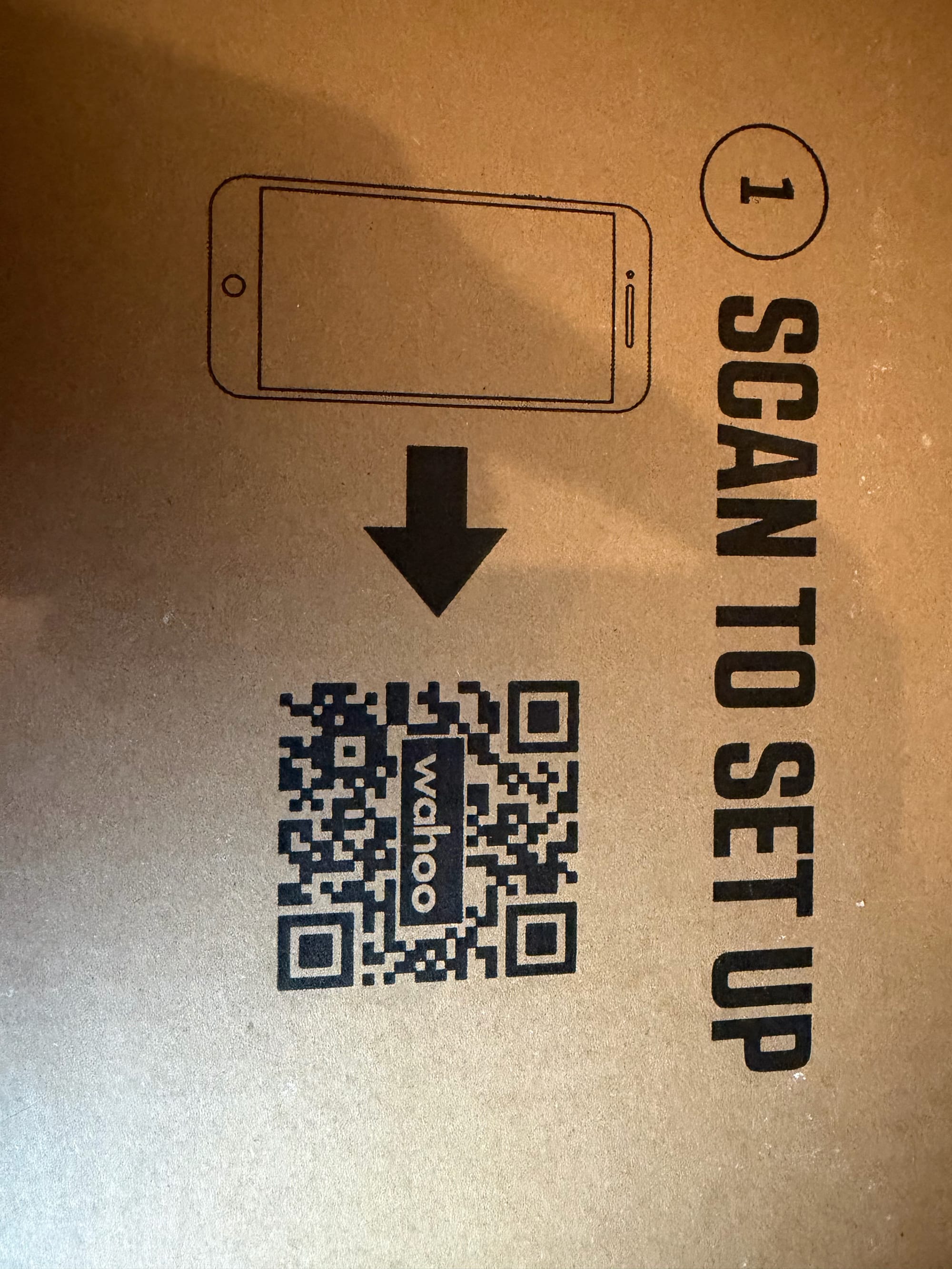 QR code for setting up the Wahoo Core