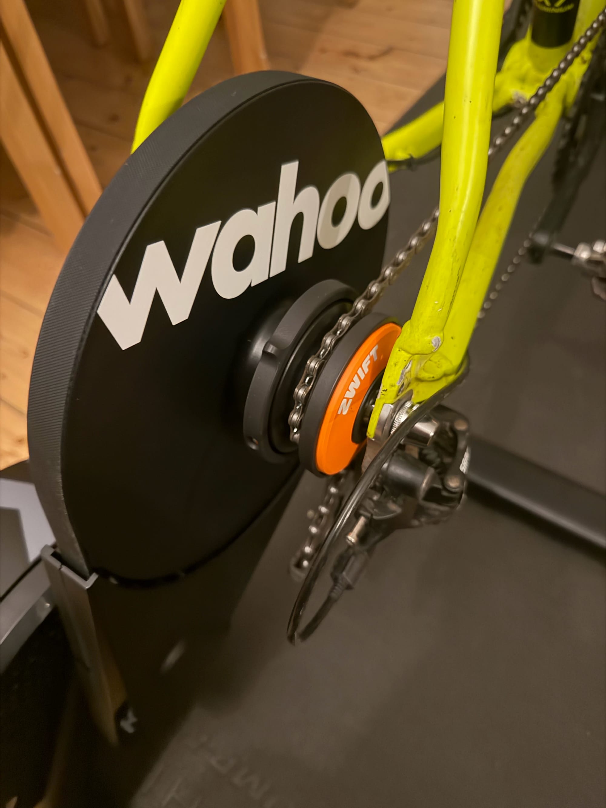 Bike attached to Wahoo Core 2