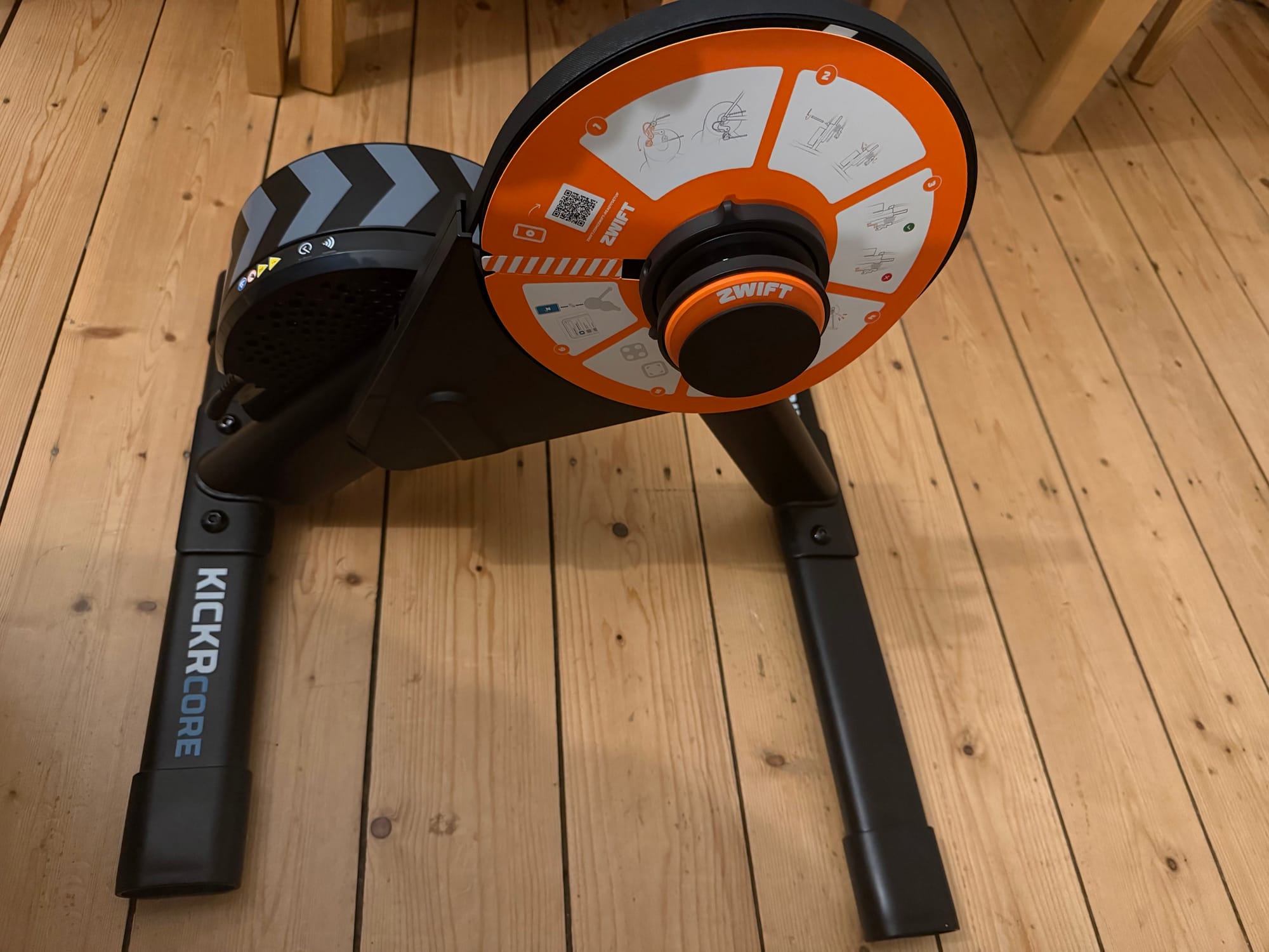 Kickr Core with legs attached