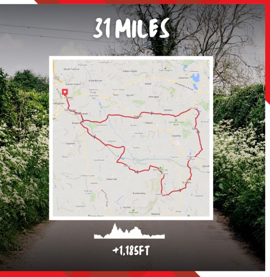 Short route - 31 miles