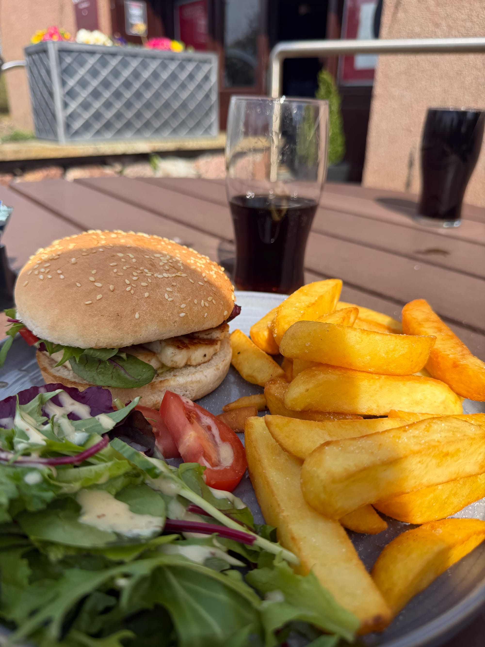 The Ratty Arms Halloumi Burger