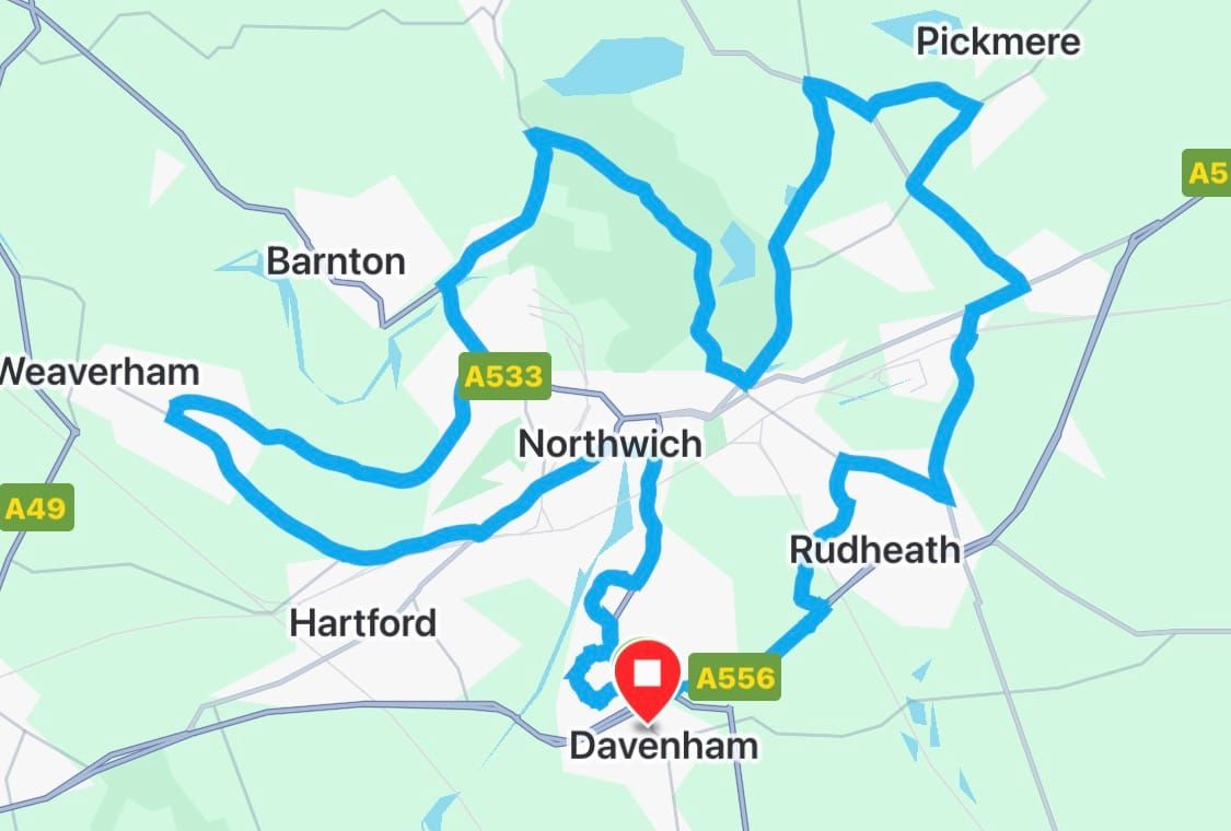 Northwich Dawn Patrol Inaugral ride 31st December 2025