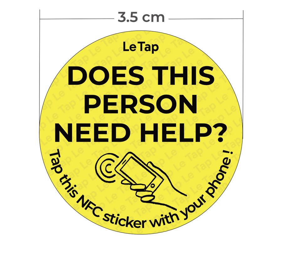 Le Tap: Emergency NFC Sticker