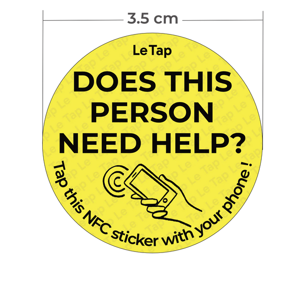 Le Tap: Emergency NFC Sticker
