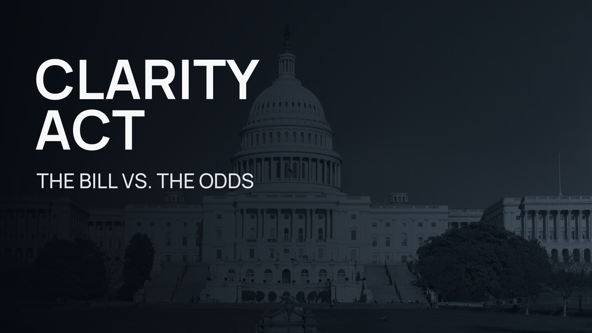 The CLARITY Act Might Fail. Watch What Happens If the Odds Change.
