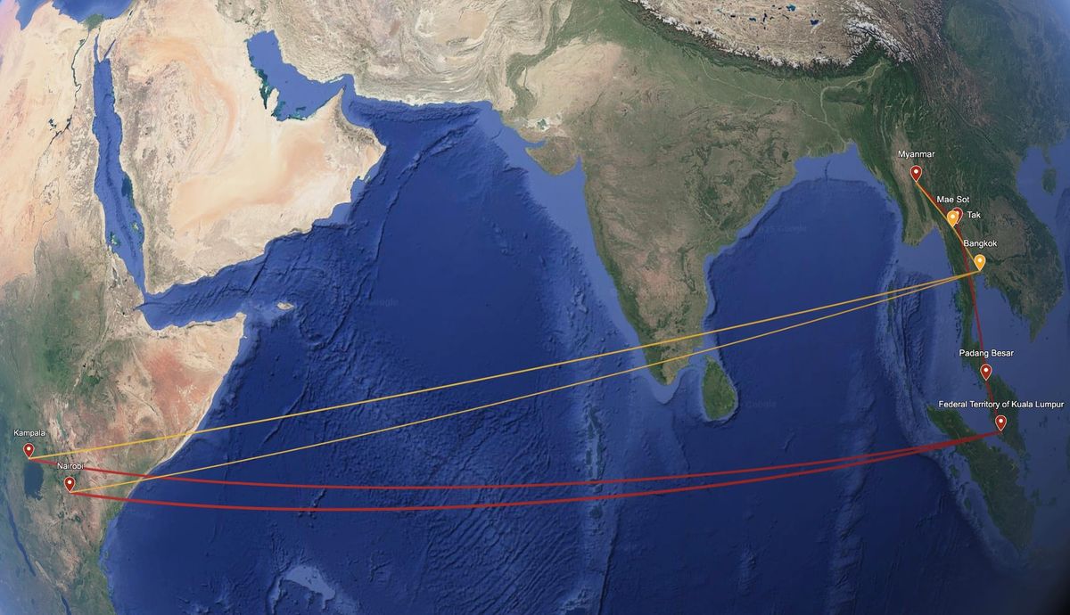 CSOs highlight new trafficking routes from East Africa into Myanmar’s scam centers