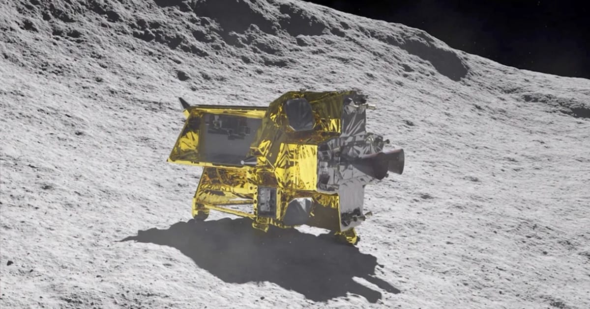 Rendering of Japan's Moon Sniper SLIM