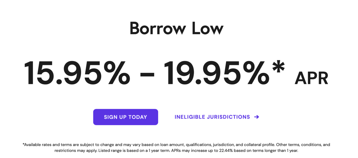 Salt Lending Borrowing Loan Rates
