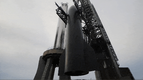 Stacking of Starship at SpaceX