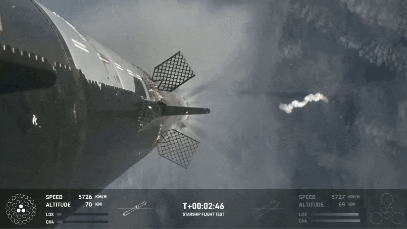 Starship Raptor Engines Igniting