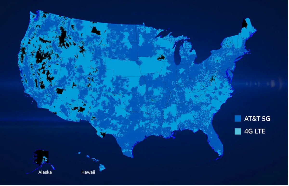 AT&T 5G and 4G Coverage