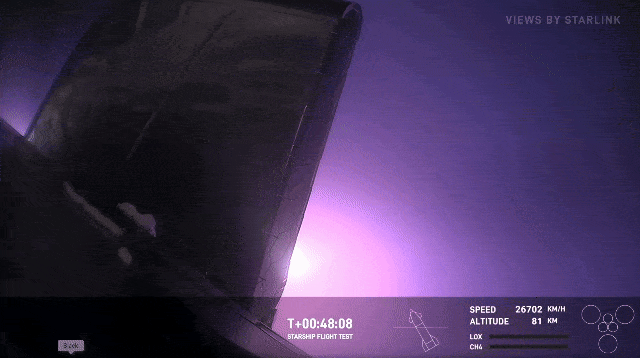 Plasma on Re-Entry | Source: SpaceX on X