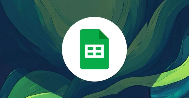 Hero graphic of a Google Sheets employee-directory template surrounded by profile icons and a title banner.