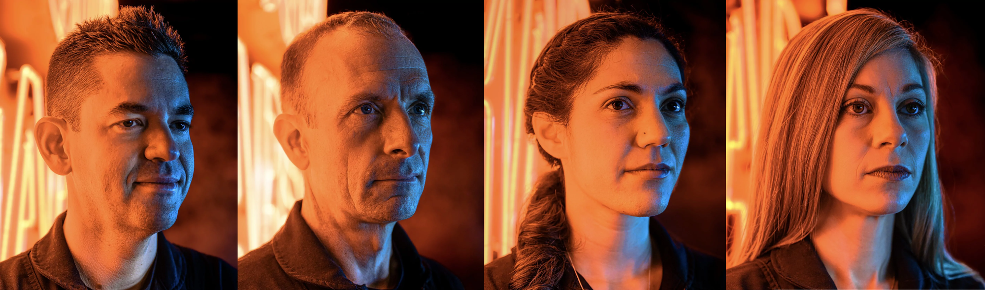 The crew of Polaris Dawn (from left to right) Jared Isaacman, Scott Poteet, Sarah Gillis, and Anna Menon. ©Polaris Program