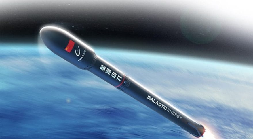 A render of the Pallas-1 rocket. ©Galactic Energy