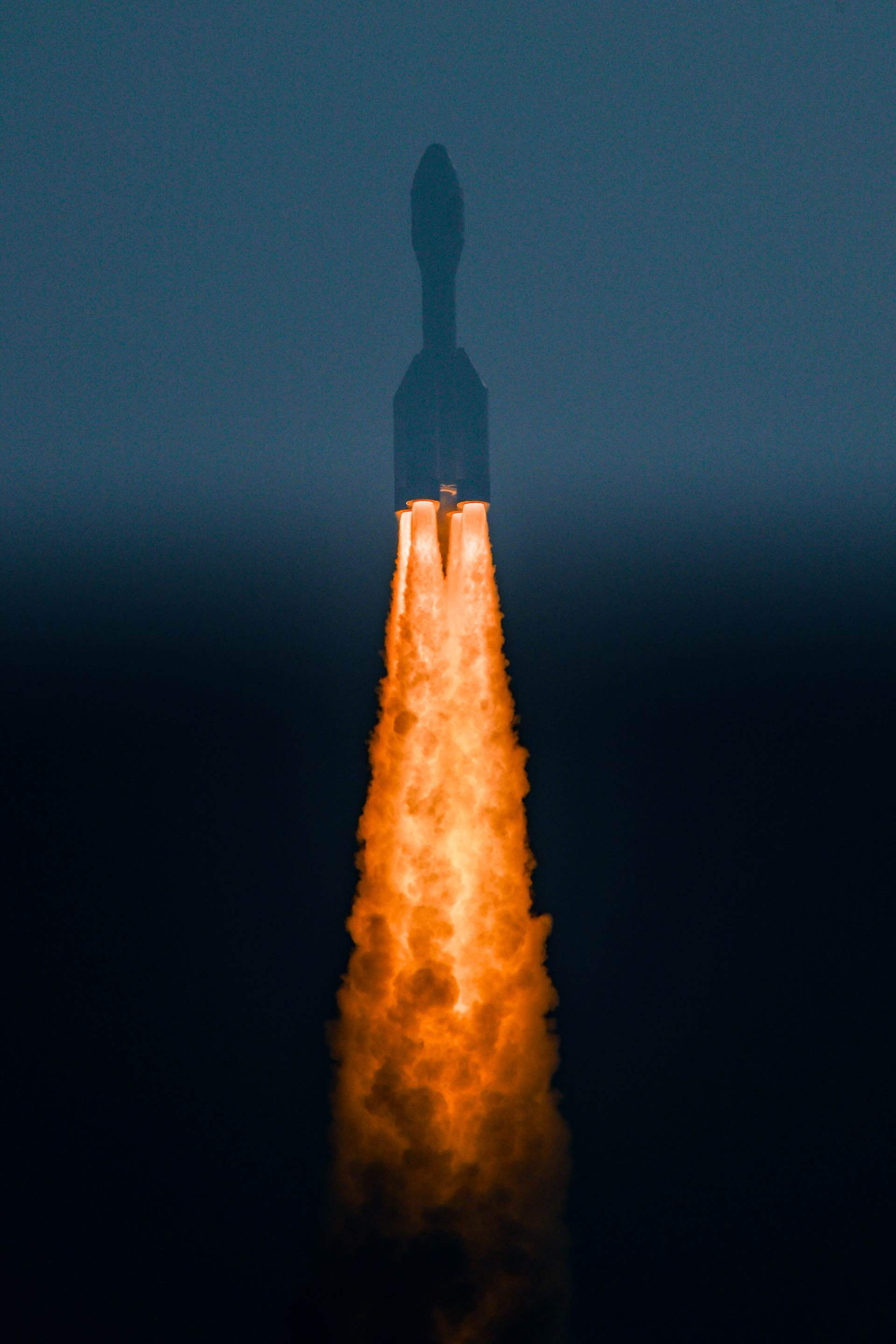 Gravity-1 during first-stage flight. ©OrienSpace