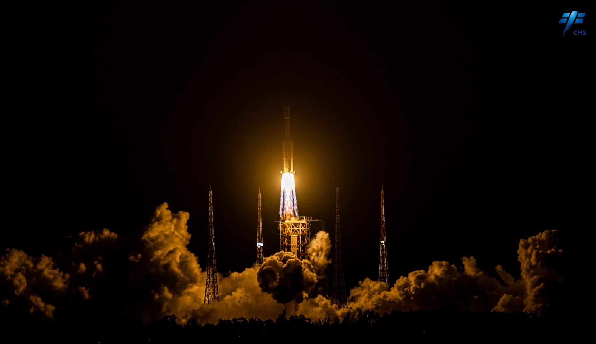 A Long March 7 lifting off from the Wenchang Space Launch Site carrying Tianzhou 7. ©China Manned Space Agency