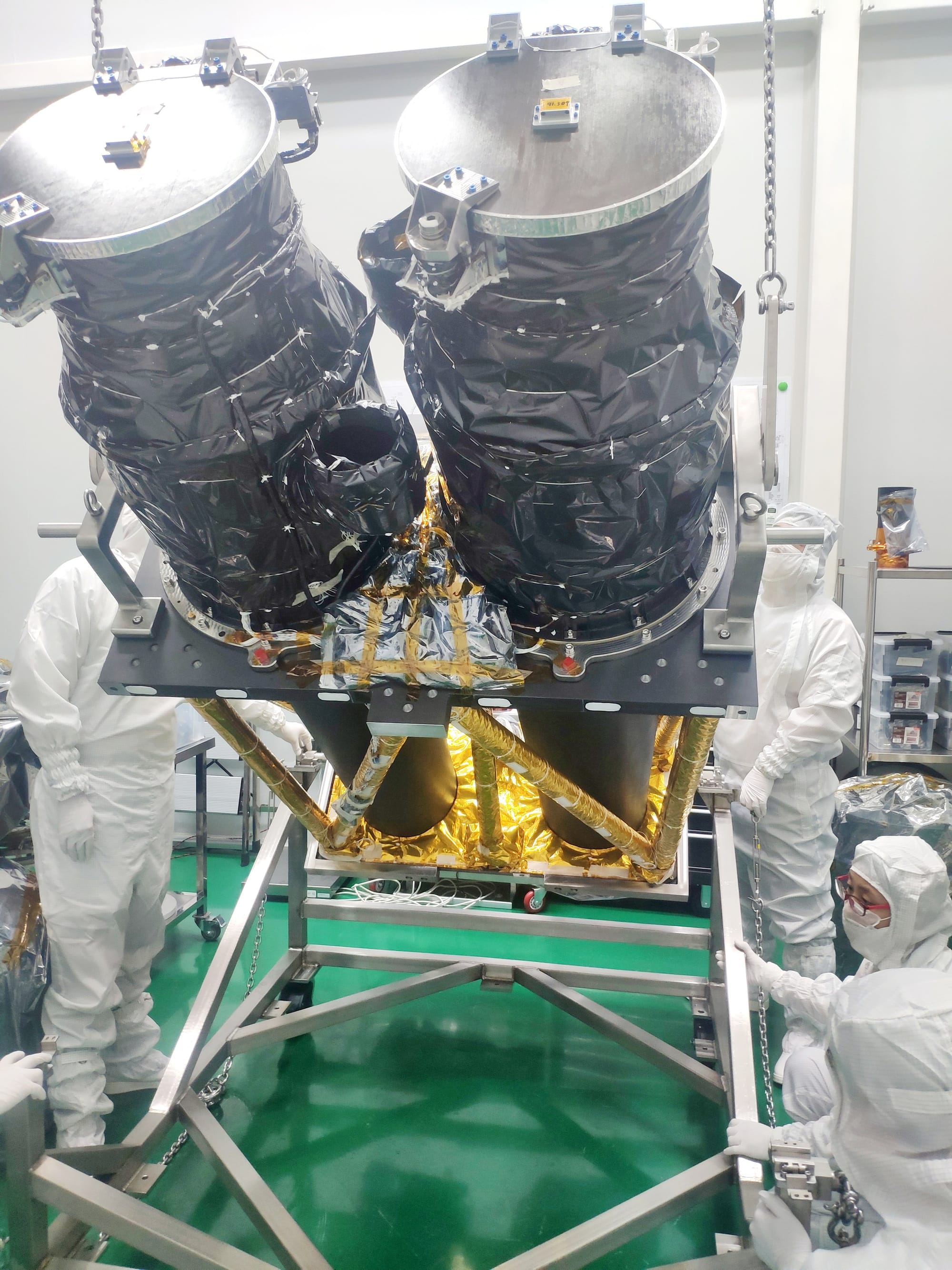 The Follow-up X-ray Telescope prior to installation on the Einstein Probe.