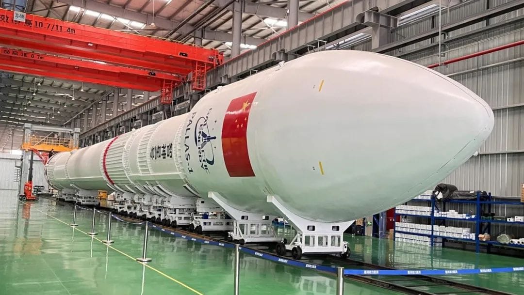 Pallas-1 inside an assembly building. ©Galactic Energy