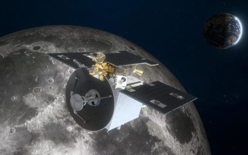 A render of the Tiandu-1 spacecraft with Tiandu-2 still attached. ©Xinhua