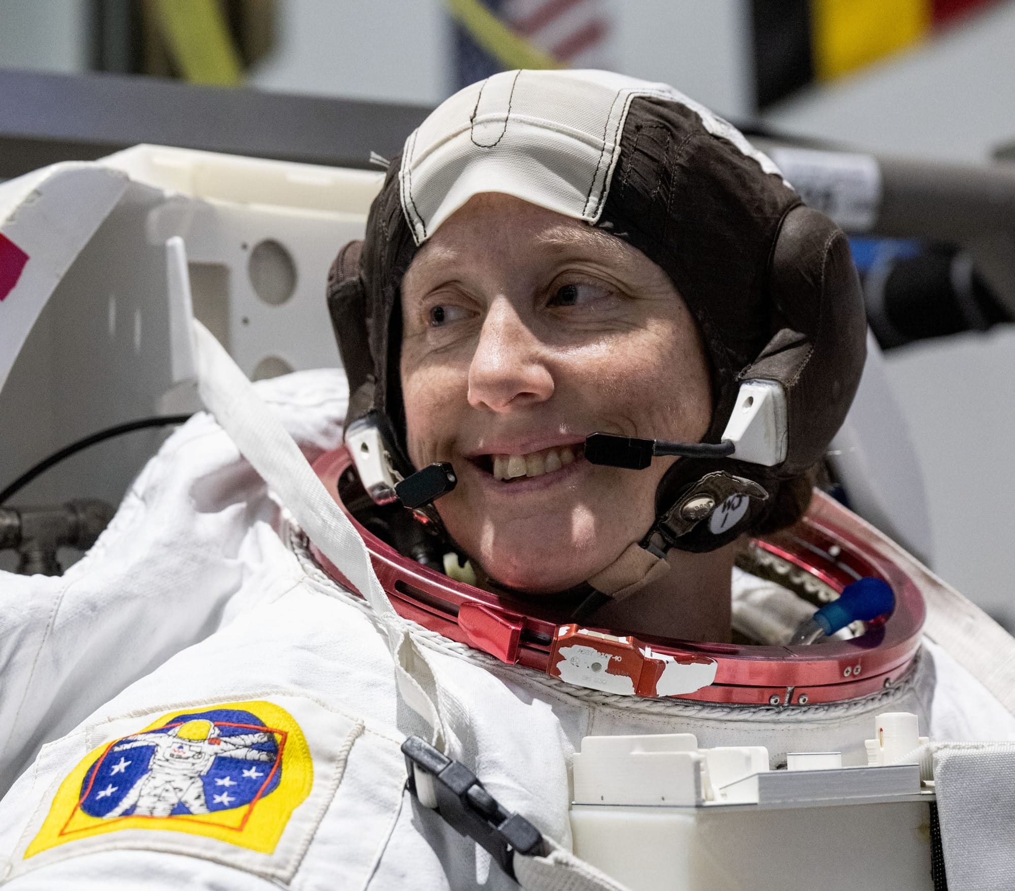 Jessica Wittner during training in the neutral buoyancy lab. ©NASA