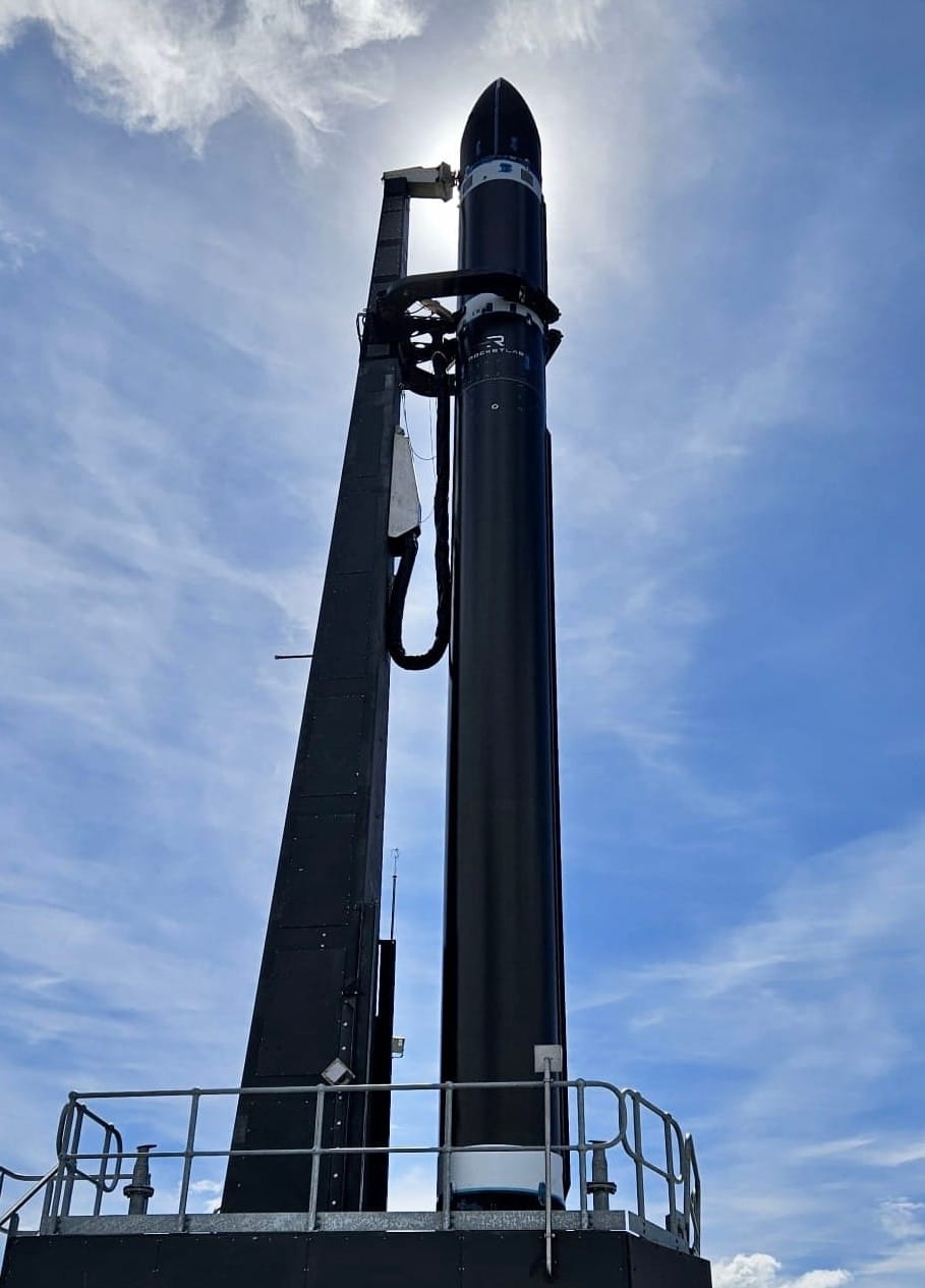 Electron at Launch Complex 1B prior to its forty-fifth mission. ©Rocket Lab