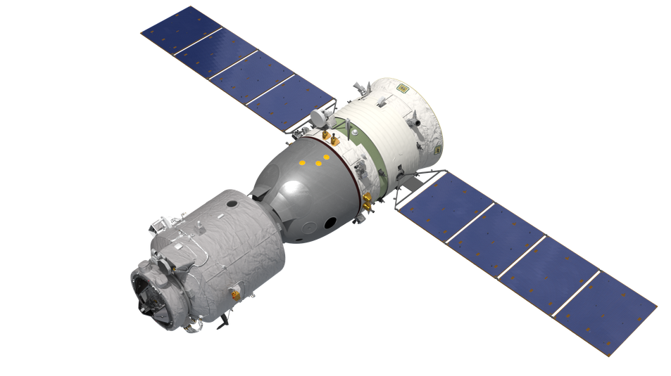 A render of the Shenzhou spacecraft as seen from above. ©China Manned Space Agency