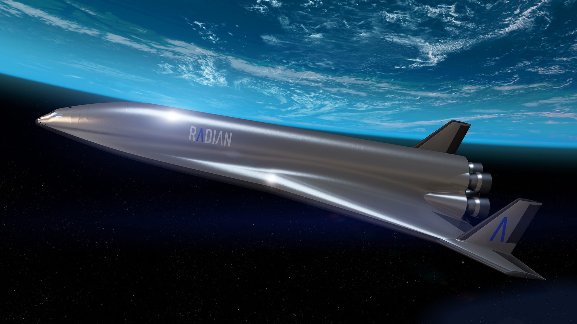 A render of Radian One in low Earth orbit. ©Radian Aerospace