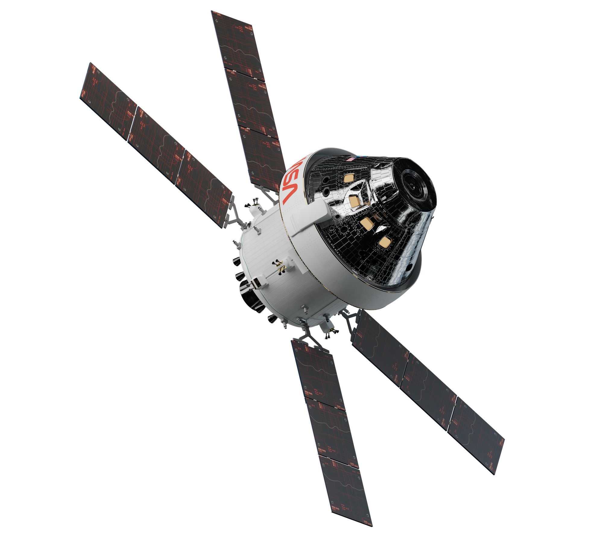 A render of NASA's Orion spacecraft. ©NASA
