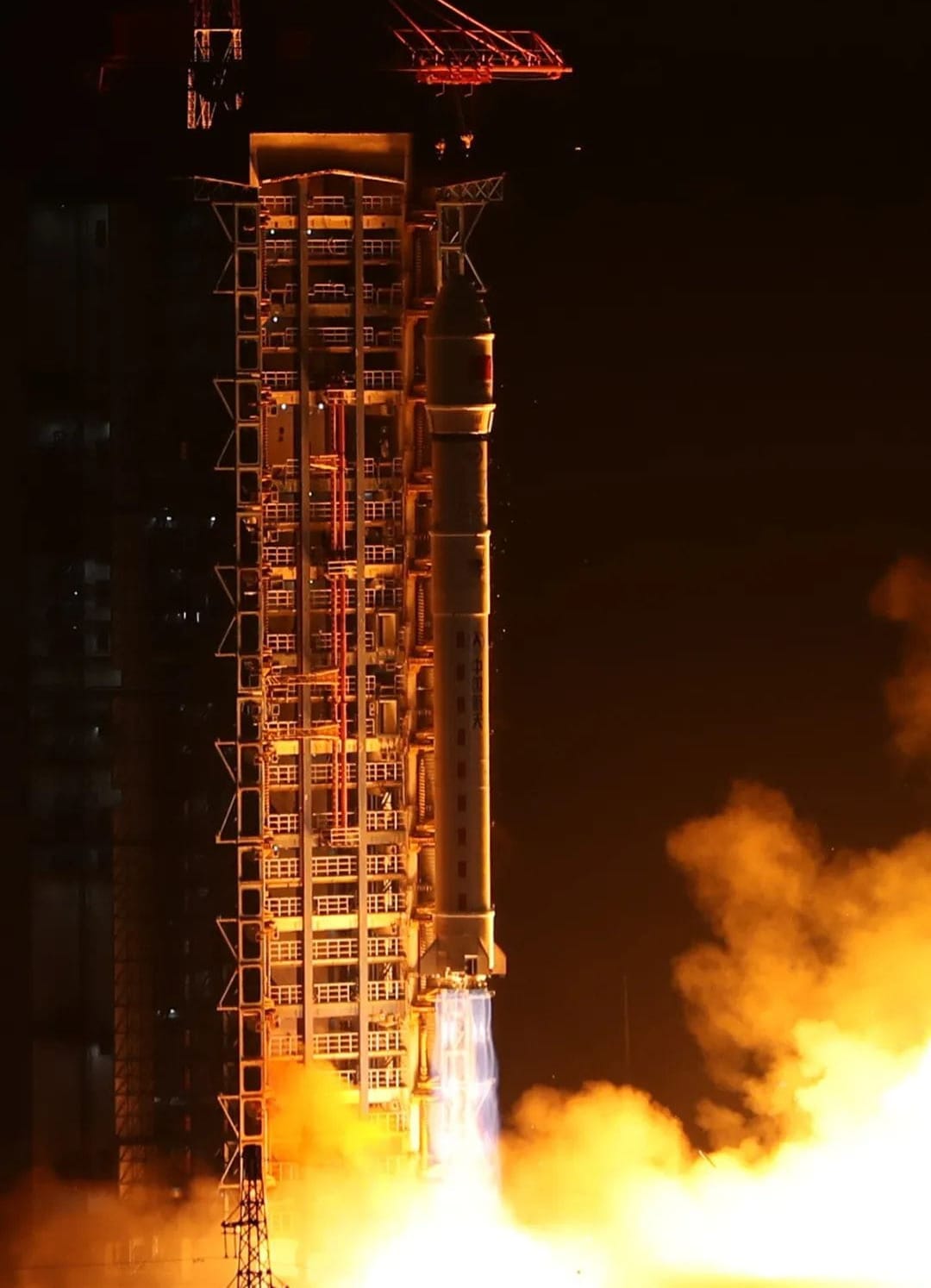 The Long March 2D Y99 vehicle lifting off from the Taiyuan Satellite Launch Center.