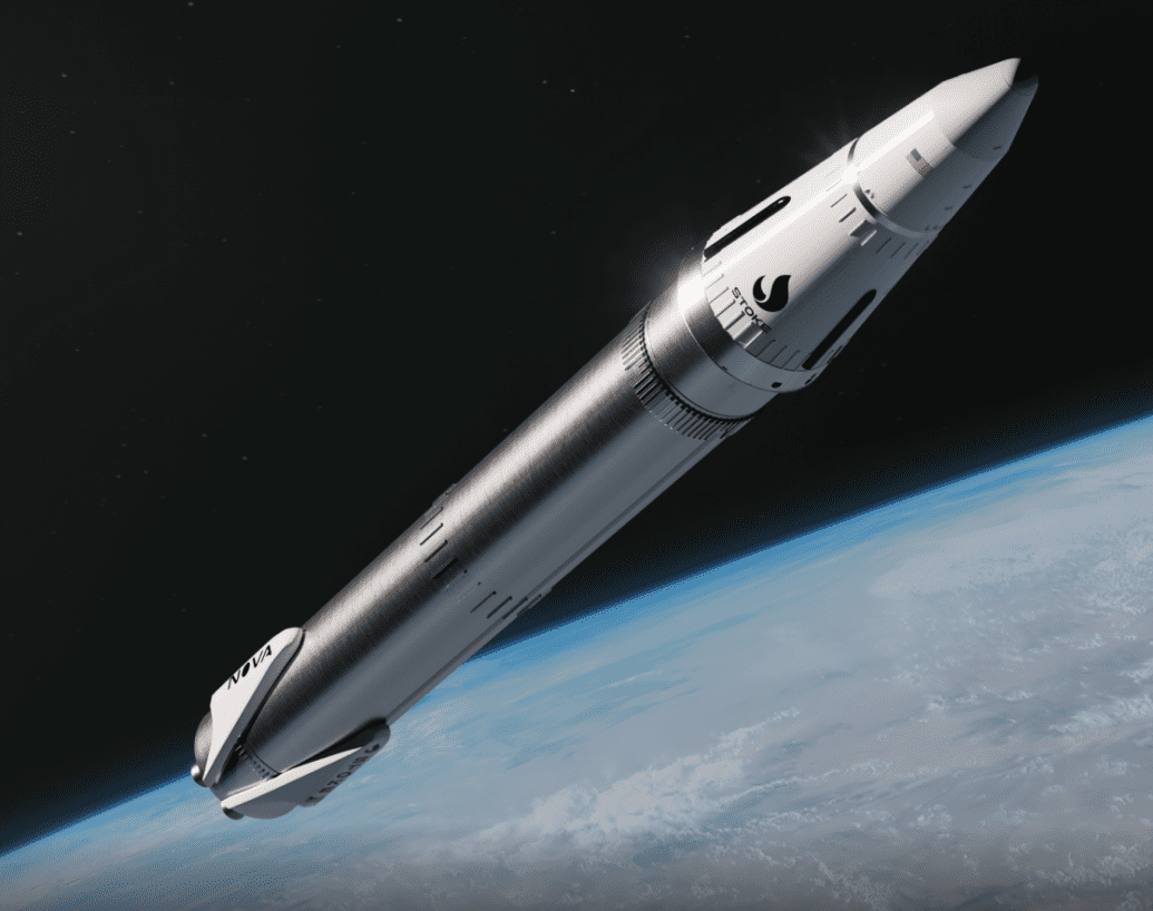 A render of Stoke Space's Nova launch vehicle. ©Stoke Space