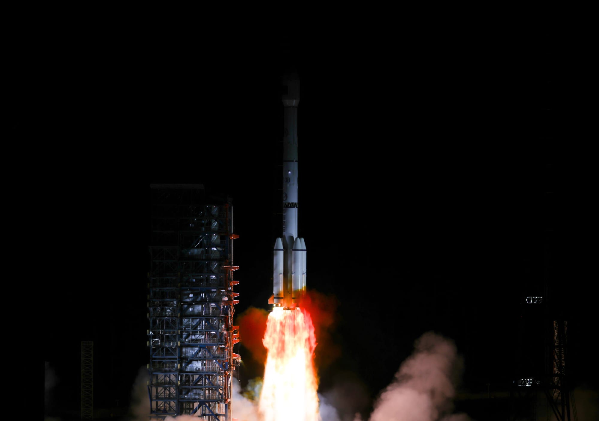 A Long March 3B/E lifting off from Launch Complex 2 carrying Tianlian-2-05.