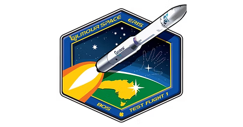 The mission patch for Eris-1's first flight. ©Gilmour Space