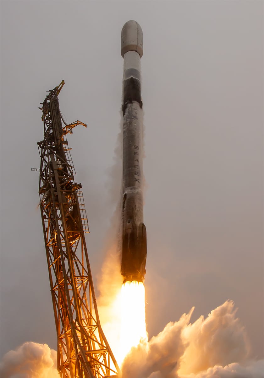 Falcon 9 lifting off from Space Launch Complex 4E for the Transporter-14 mission. ©SpaceX