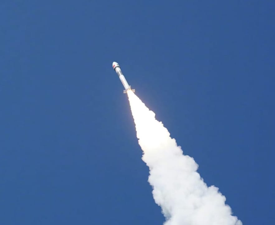 Kuaizhou-1A 'Pro' during first-stage flight carrying Pakistan's PRSC-S1.