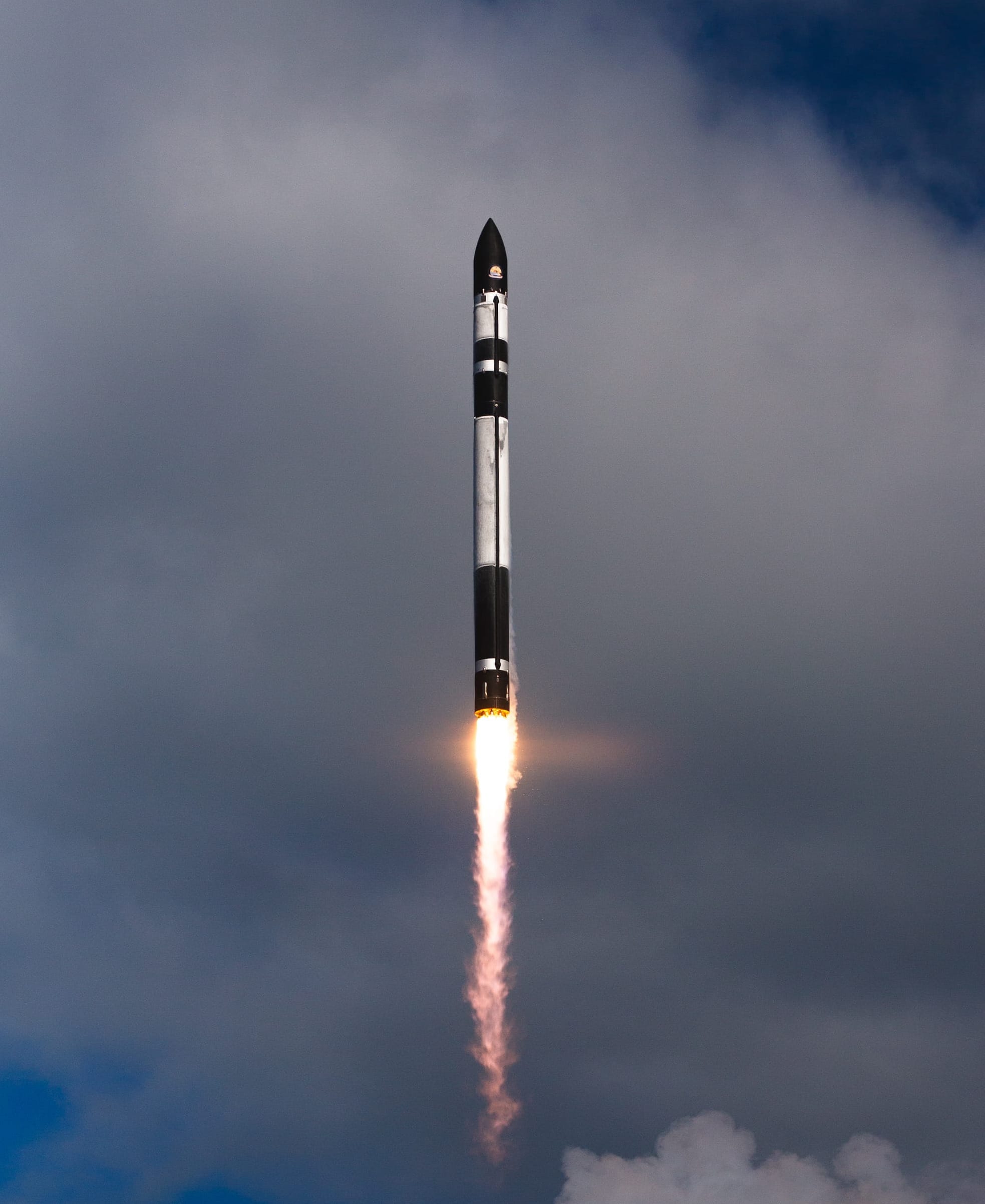 Electron during first-stage flight carrying Lyra-2 and four other satellites. ยฉRocket Lab